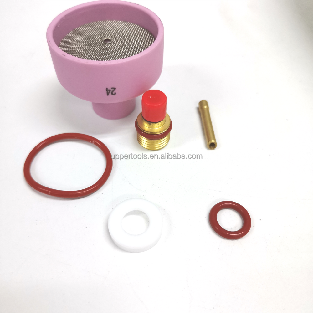 Welding Torch 53NACN WP9 20 Ceramic Nozzle Kit Gas Lens Wedge Collect for Tig Consumables