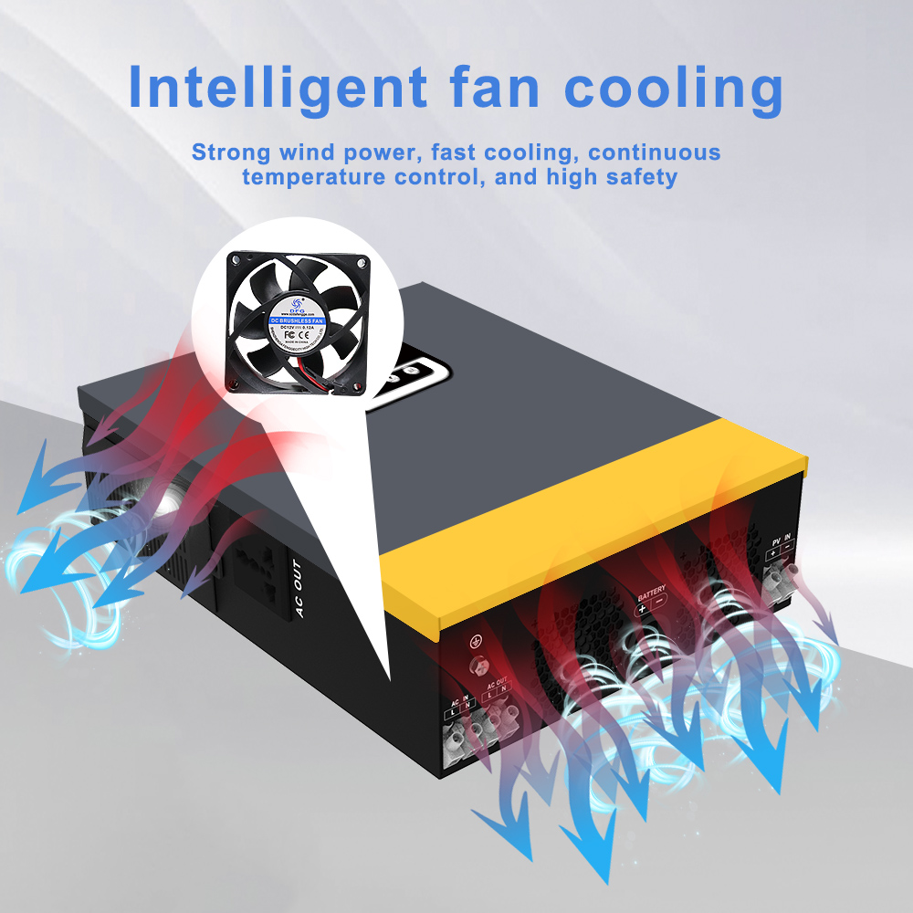 1.5Kw Hybrid Inverter 24v Hybrid Solar Inverter 348x270x95mm Max PV Voltage 150V
