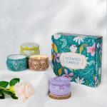 4 Different Fragrance Candle Tin Scented Candle For Customized Festival