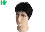Normal Lace Men Hair Wig 14" , Black Natural Looking Wigs For Men