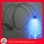 PS Flower Pendant AG 3 battery Flashing Led Necklaces for Promotion gift