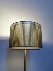 Wholesale Floor H70mm Gold Decorative Metal Lamp Shades Double Tier Fabric Inner from china suppliers