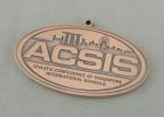 Athletic International Schools Die Cast Medals , Antique Copper Plating 3.5 Inch