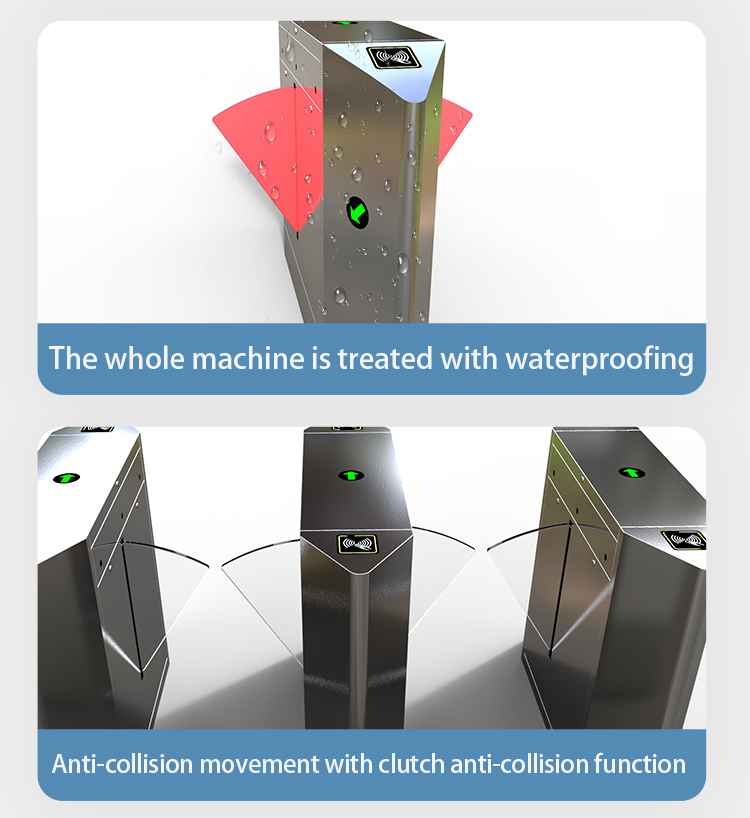 Office Building and Construction Site Access Control System Turnstile Baffle Gate Plate for Secure Entrance