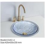 Transparent Vessel Art Wash Hand Basin Round Bathroom Clear Glass Counter Top