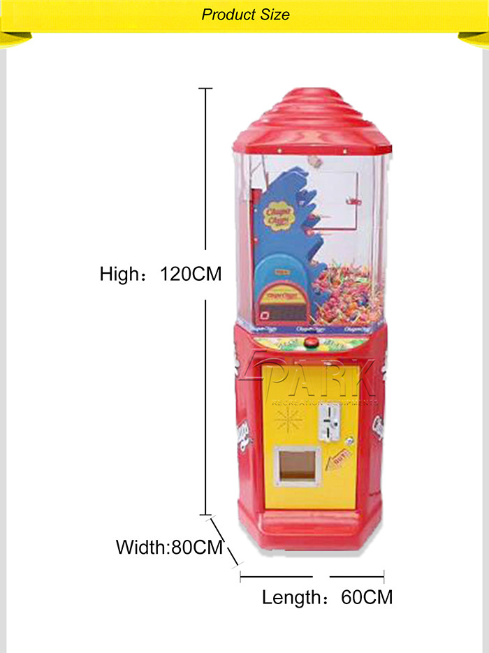 Attractive And Fashion Crane Game Machine / Chupa Chups Lollipop Vending Machine
