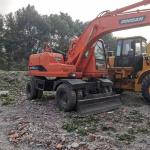 15 Ton Used Doosan Wheel Excavator DH150W-7 Ergonomics Design