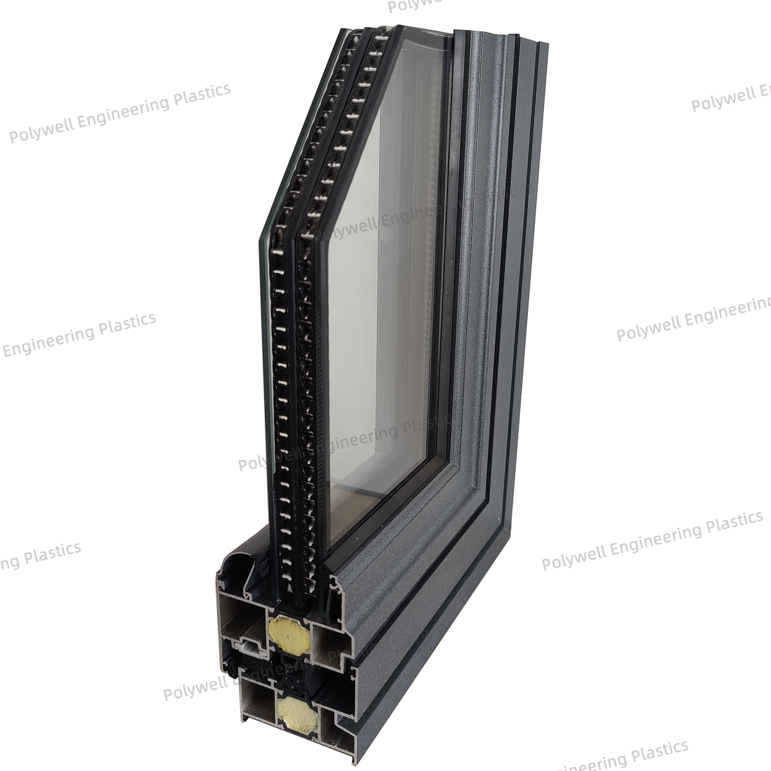 Outdoor Kitchen Aluminum Sliding Tilt Turn System Window Profile Soundproof Thermal Insulation Window