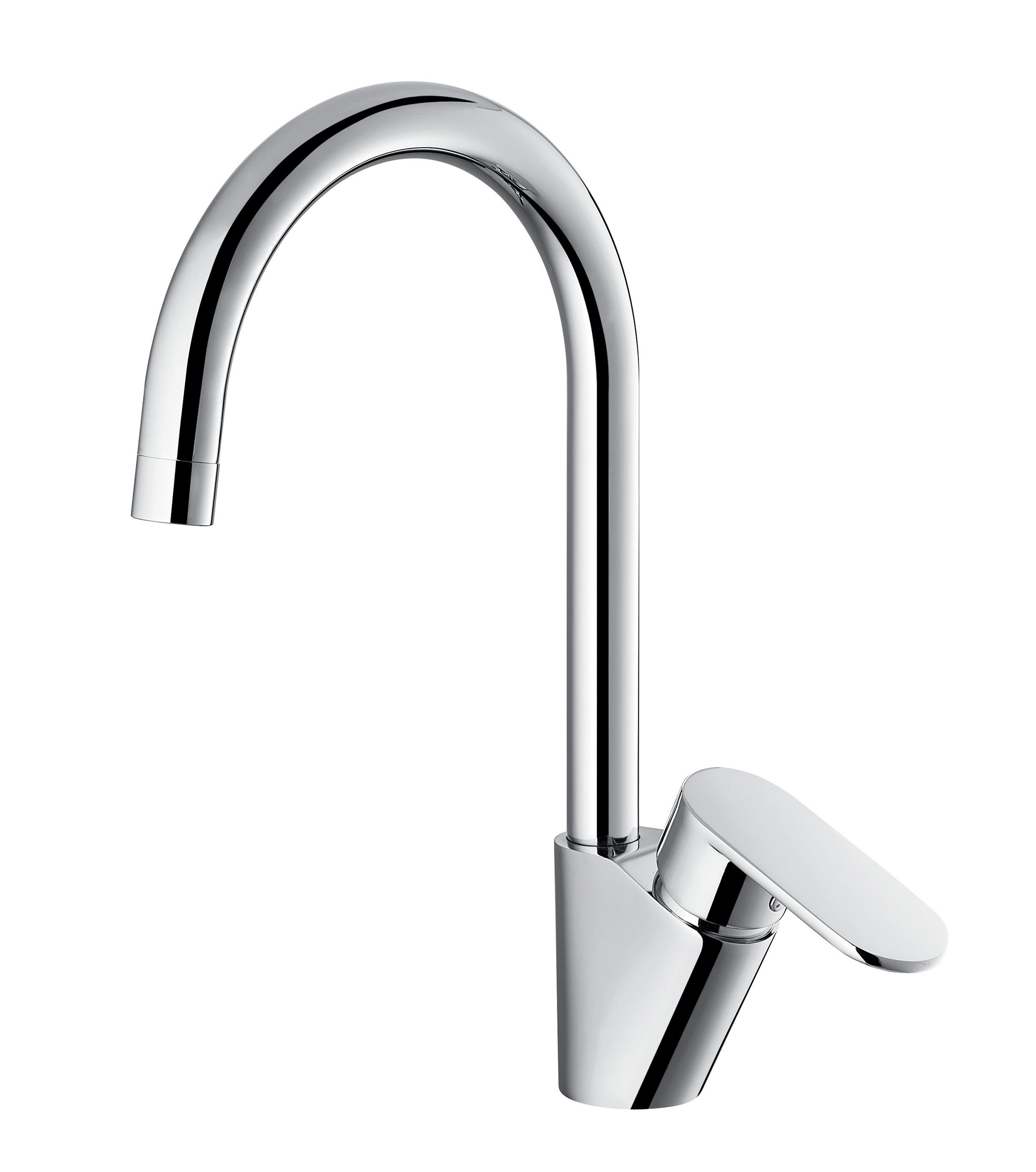 Electroplated Contemporary Kitchen Sink Faucets Polished Brass Kitchen Tap