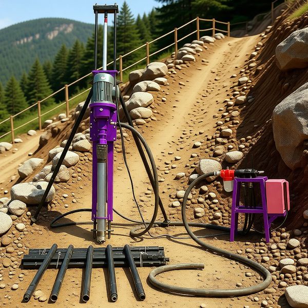 Multiple Angles Blast hole Drilling Machine Pneumatic Rock Drilling Rig Portable DTH Drilling Rig