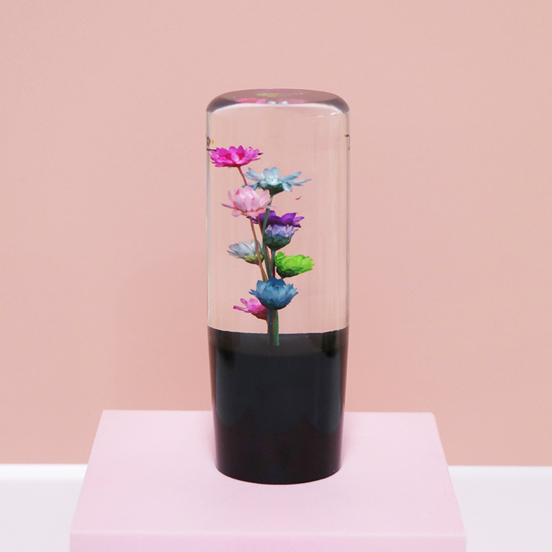 Craft Decoration Resin Shift Knob Flower Resin Gear Knob 10cm 15cm
