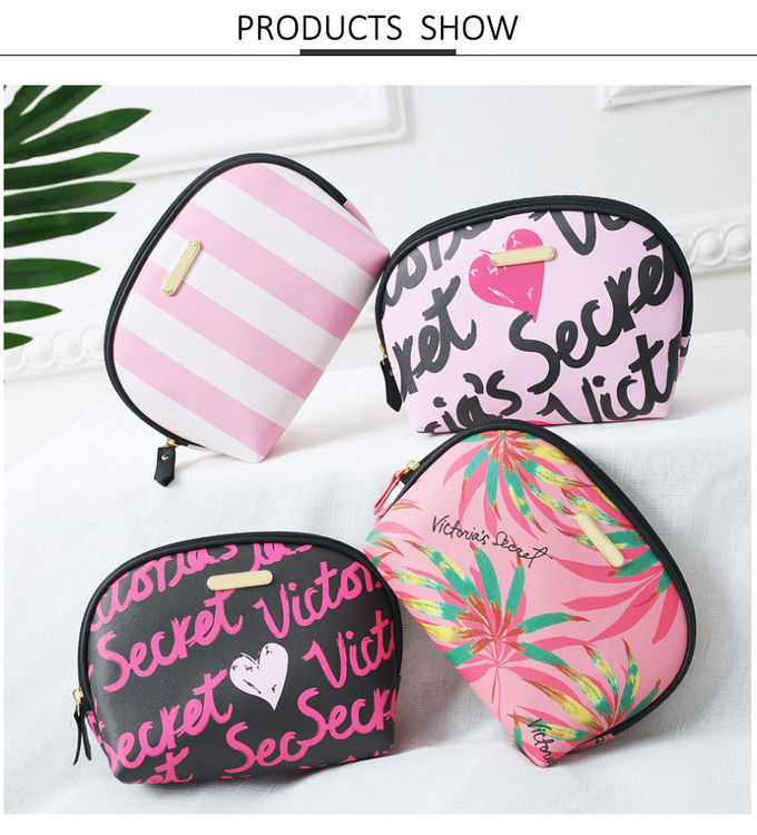 Non Toxic Shell Shape PU Leather Makeup Pouch Bag