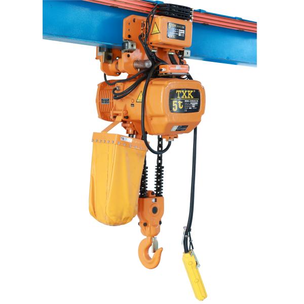 Corrosion Prevention 3 Phase Electric Chain Hoist 5 Ton Double Speed Overload Limiter