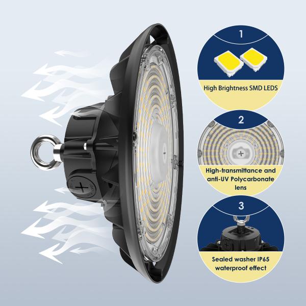 150LM/W LED UFO High Bay Light 100W-240W IP65 for Warehouse