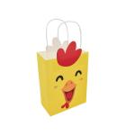 Small Colored Custom Paper Shopping Bags White Interior Mixed Size Gift Bags