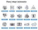 White Clear Jewelry Color Moissanite Heart Arrow Radiant Rings Cut