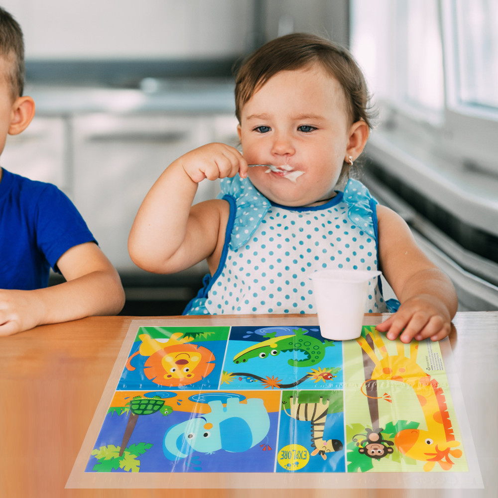 Sustainable Disposable Floor Cover For Children, High Chair Disposable Splat Mats