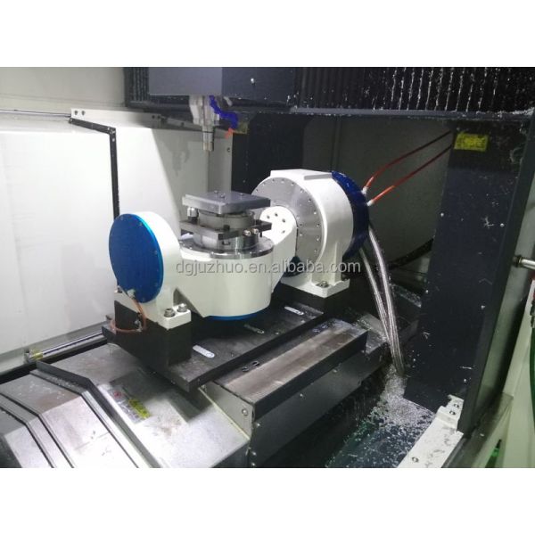 Direct Drive Torque Motor Cradle Five Axes 5axis Rotary Table with Ourth-axis Function and Five-axis Function Technical Service