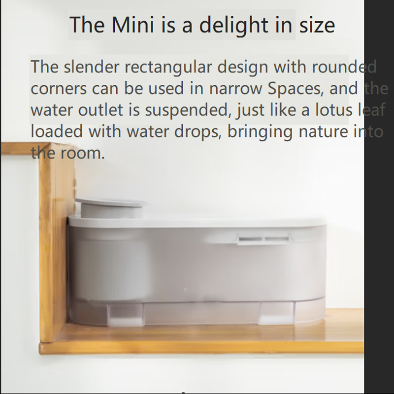Pet Cat Water Fountain with Recirculate Filtration 30dB Noise Level Bowls Item Type
