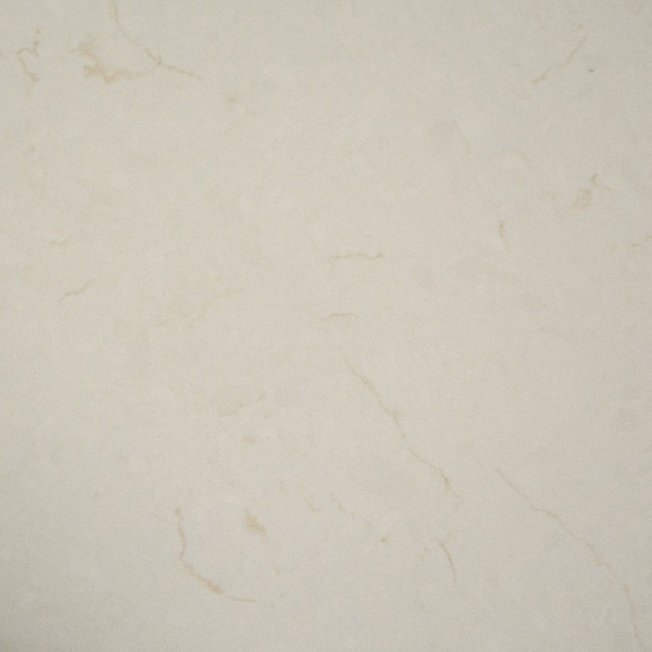 Square Hygienic 30MM Creamy Beige Carrara Quartz Stone For Kitchen tops