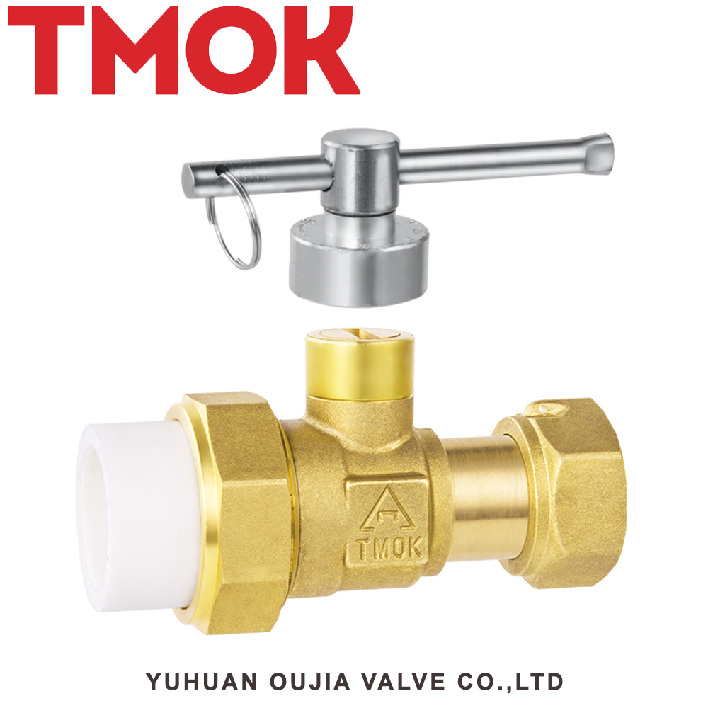 Factory direct sales of brass locking ball valve source