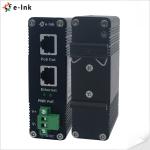DIN Rail Industrial 802.3at 30W Gigabit PoE Injector Adapter 12~48V DC Power