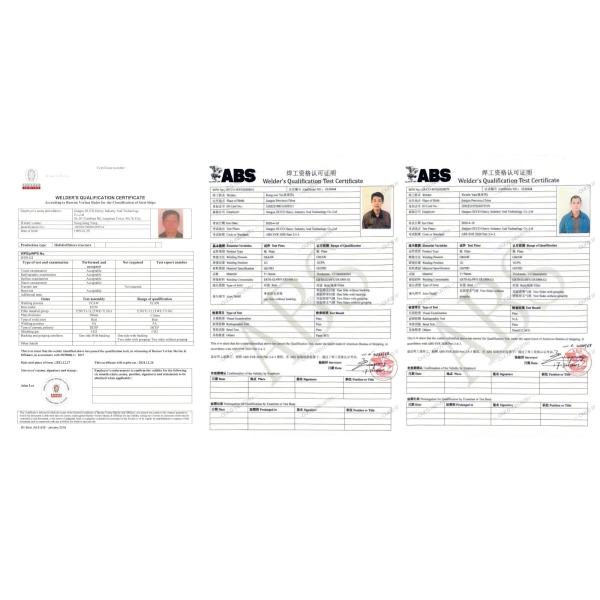 Certified welder at work