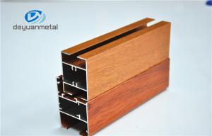 Wholesale Nature Polishing Custom Aluminum Door Frame Extrusions Wood Grain Cutting from china suppliers