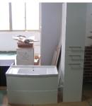 High glossy furniture,pure white lacquer bathroom cabinet,MDF Luxury bathroom