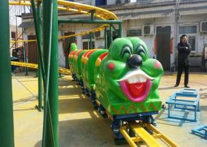 China Green Worm Shape Kiddie Roller Coaster For Large Parks And Tourist Attractions on sale
