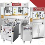 30oz Floor Standing Stainless Steel Popcorn Maker Machine With Wheel