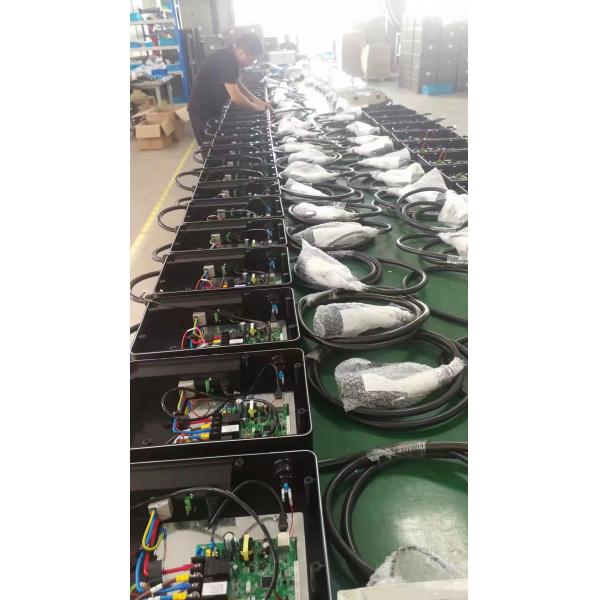 OCPP Ethernet 4G RFID Floor Mounted EV Charger Offline Billing