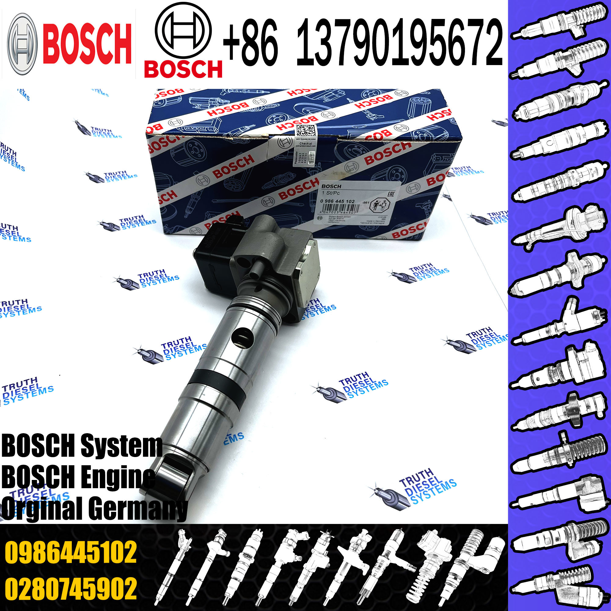Diesel Engine Single Pump 0414799005 substitute 0986445 002 0986445102
