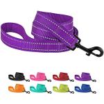 Flexible Nylon Dog Leash Red Dog Walking Leash For Small Medium Large Dogs