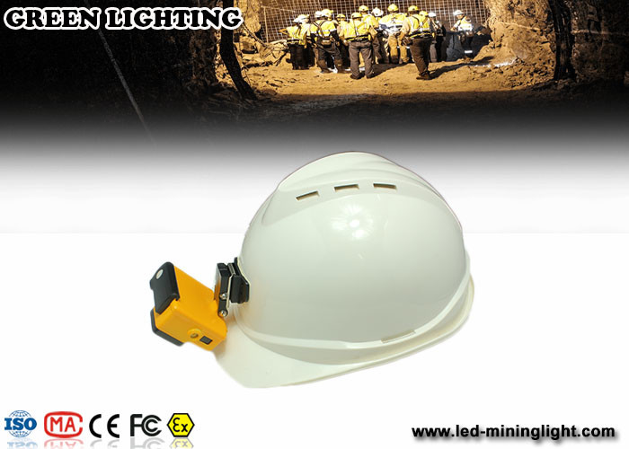Compact 170g Yellow Coal Mining Lights / Lightweight Electric Miners Lamp