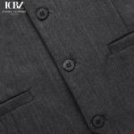 Men's Business Casual Groom Wedding Groomsmen Dress Vest with British Striped