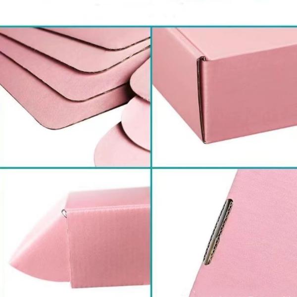 Customizable Rectangular Cosmetics Protective Corrugated Cardboard Shipping Box With Matt Lamination Print