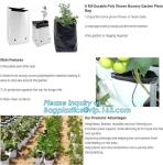 15 GALLON Hole Plastic LDPE Grow Bags For Nursery, Black & White PE Grow Bags