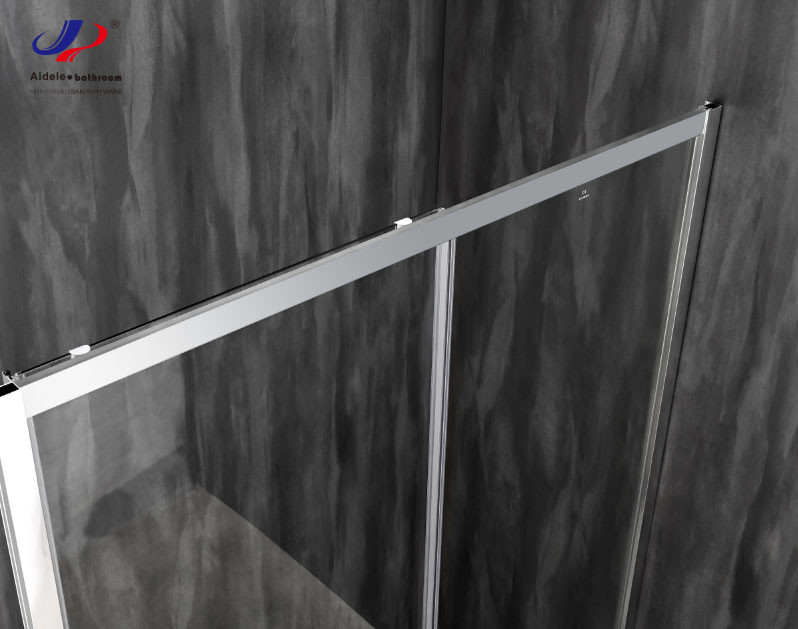 5/6mm Sliding Glass Shower Doors 120*190cm Size Tempered Glass Aluminium Frame