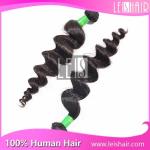 Color 1B 10-30 inch loose wave 100% virgin peruvian hair