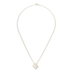 Wholesale VCA Necklace VCARA45900 Vintage Alhambra pendant yellow gold white mother-of-pearl from china suppliers