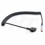 RED Epic Scarlet Dragon Camera D-Tap Coiled Power Cable to Lemo Female 1B 6 Pin