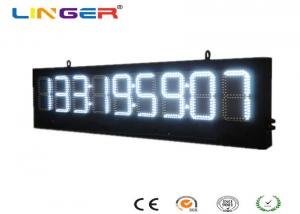 Wholesale White Color Ultra Thin LED Digital Clock , Electronic Timer for Outdoor and Indoor from china suppliers