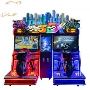 Wholesale Dreamland super dynamic X5 double players motorcycle game machine adults arcade simulator driving car games from china suppliers