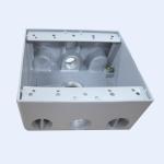 1/2" 3/4" Holes Waterproof Terminal Box Grey PVC Coated UL Listed