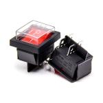 KCD4 DPST ON - OFF 4 Pin Rocker Boat Red Green Color Switch 15A / 20A AC 250V /
