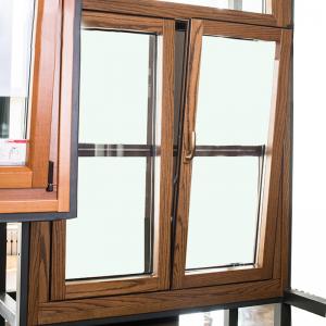 China Oak Double Glazed Windows Outward Opening Sash Awning Side Hung Casement on sale