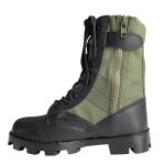 Men's Green Oxford Boots Waterproof Training Botas Made of Oxford Cloth and