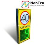 IP54 Waterproof Level 2 Color Speed Limit Signs 12watt Red and 15watt Green for