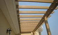 Wholesale Non - Toxic Waterproof Composite Wood Pergola With Wood Grain Finish High Impact Resistant from china suppliers